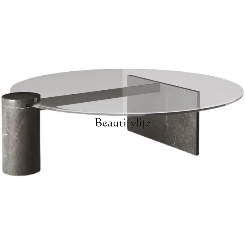 FG11Italian Minimalist Tempered Glass Coffee Table Mild Luxury Marble Base Simple Living Room Modern Simple Metal Coffee Table
FG11Italian Minimalist Tempered Glass Coffee Table Mild Luxury Marble Base Simple Living Room Modern Simple Metal Coffee Table