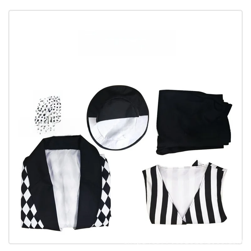 Adult Clown White And Black Performance Costumes Couple Show Attire Halloween Party Outfits Traditional Chinese Stage Costumes
Adult Clown White And Black Performance Costumes Couple Show Attire Halloween Party Outfits Traditional Chinese Stage Costumes