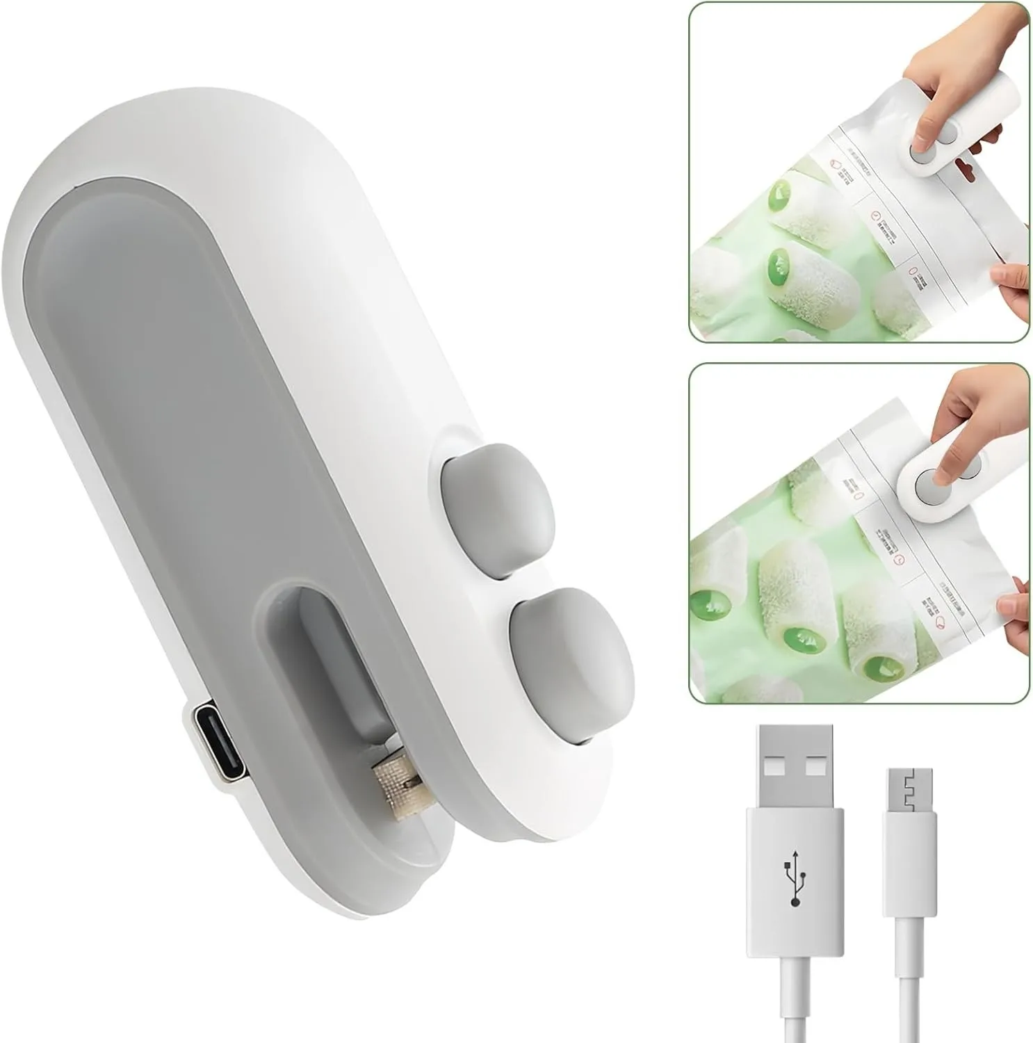 2 in 1 Mini Bag Sealer and Cutter,Rechargeable Chip Bag Sealer Machine- NEW
2 in 1 Mini Bag Sealer and Cutter,Rechargeable Chip Bag Sealer Machine- NEW