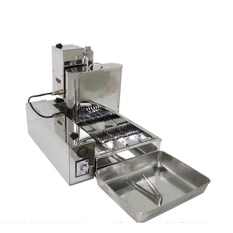 All-In-One Automatic Donut Maker Digital Temp Control Continuous Stainless Steel Doughnut Forming Frying Machine