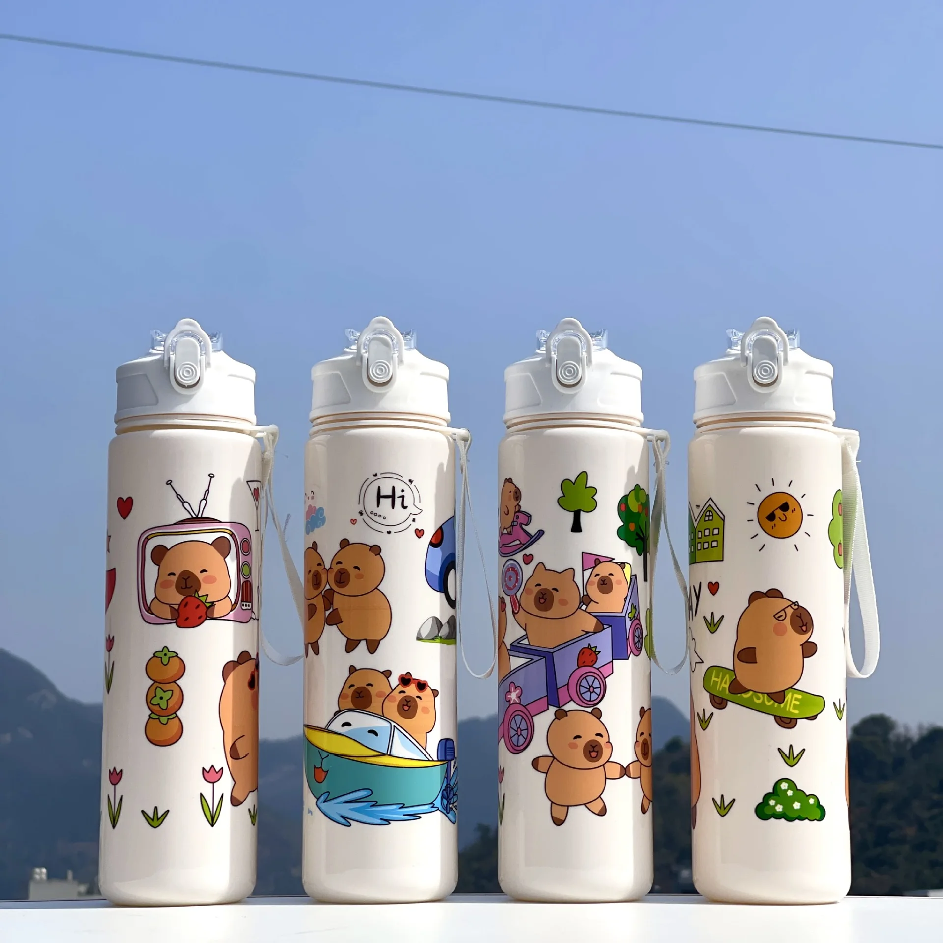 Kapibabala cute cartoon pattern straw, space cup, high appearance level, large-capacity water cup, portable drawstring water bot
Kapibabala cute cartoon pattern straw, space cup, high appearance level, large-capacity water cup, portable drawstring water bot