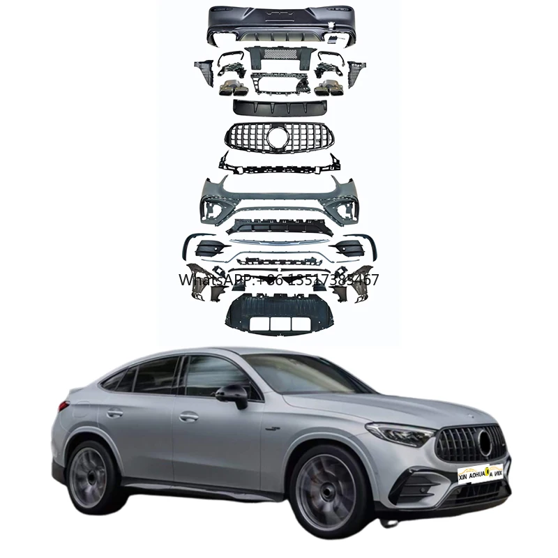 Новый бампер по оптовой цене для Mercedes-Benz C254 GLC Coupe, обновленный GLC63 AMG Coupe Style Body Kit, решетка, спойлер
Новый бампер по оптовой цене для Mercedes-Benz C254 GLC Coupe, обновленный GLC63 AMG Coupe Style Body Kit, решетка, спойлер
