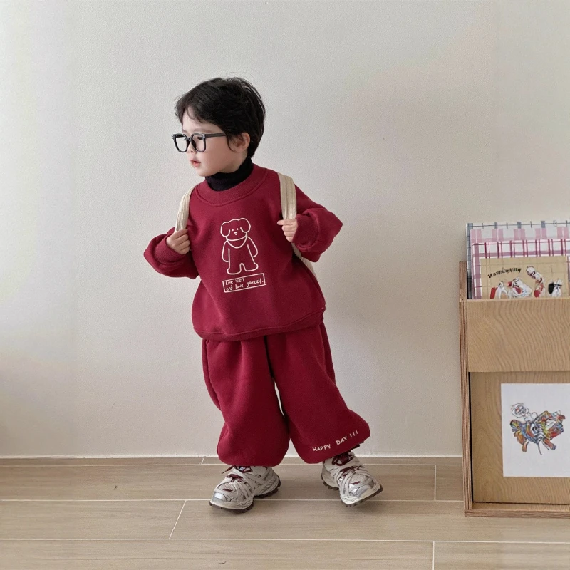 2025 Winter New Hot Selling Cartoon Pattern Round Neck Warm Hoodie and Letter Embroidered Pants Two Piece Set
2025 Winter New Hot Selling Cartoon Pattern Round Neck Warm Hoodie and Letter Embroidered Pants Two Piece Set