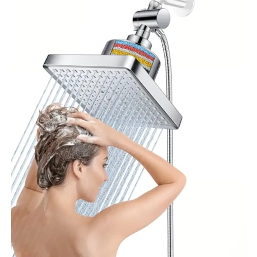 Dual Filtered Rain Shower Head Combo High Pressure 10 Modes Handheld Shower Head Built in Water Filtration 6 inch Rainfall Show
Dual Filtered Rain Shower Head Combo High Pressure 10 Modes Handheld Shower Head Built in Water Filtration 6 inch Rainfall Show