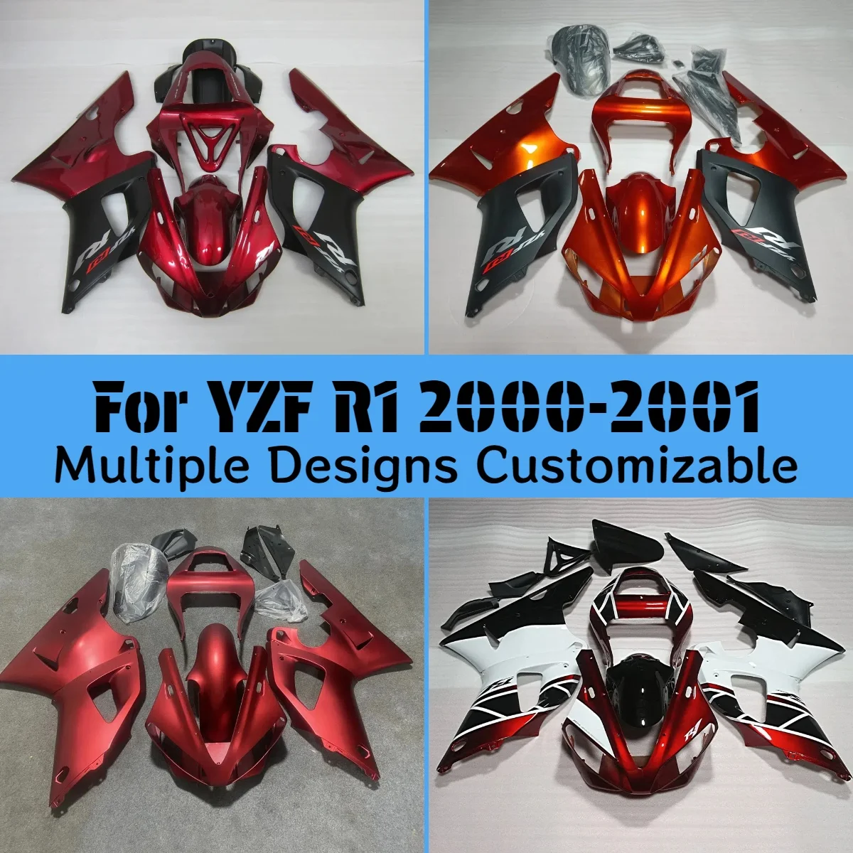 Горячий стиль, обтекатели YZFR1 2000 2001, обтекатель из АБС-пластика, комплект кузова, набор панелей для YAMAHA YZF R1 00 01 
Горячий стиль, обтекатели YZFR1 2000 2001, обтекатель из АБС-пластика, комплект кузова, набор панелей для YAMAHA YZF R1 00 01