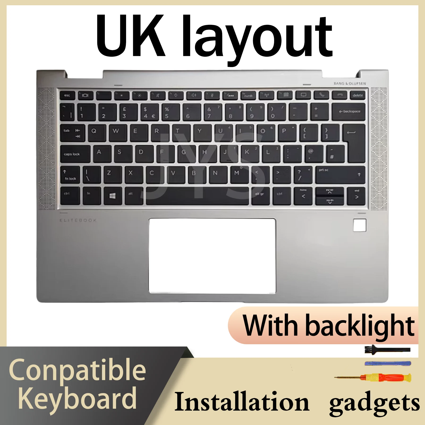 Suitable for HP EliteBook x360 1030 G3 1030 G4 backlit keyboard UK US layout
Suitable for HP EliteBook x360 1030 G3 1030 G4 backlit keyboard UK US layout