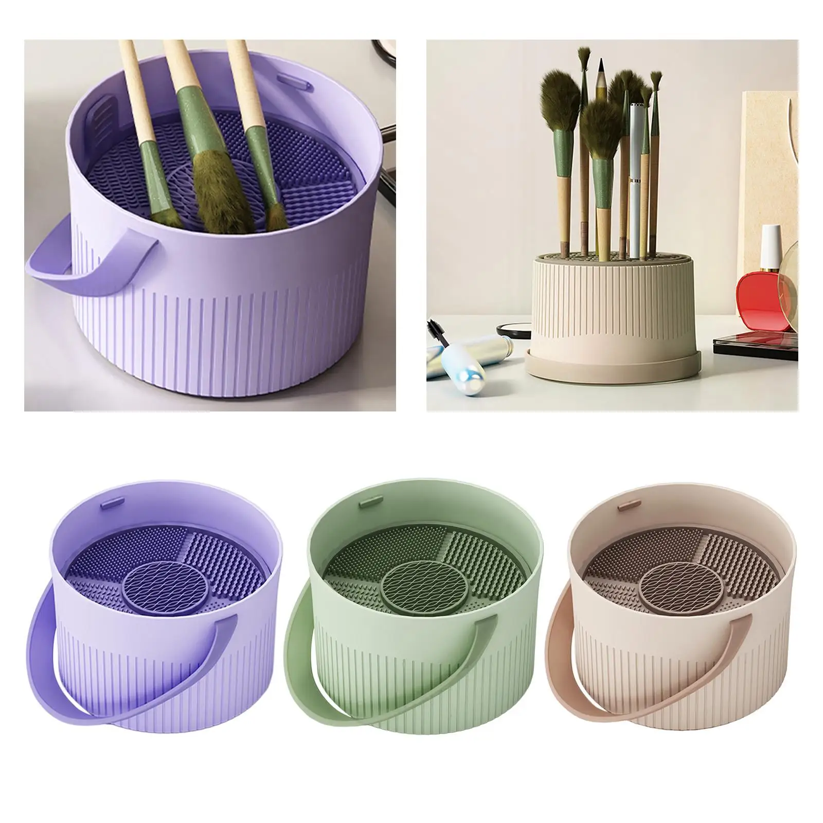 Makeup Brush Washing Bowl, Professional Portable Storage Hanging Drying Basket for Male Girls
Makeup Brush Washing Bowl, Professional Portable Storage Hanging Drying Basket for Male Girls