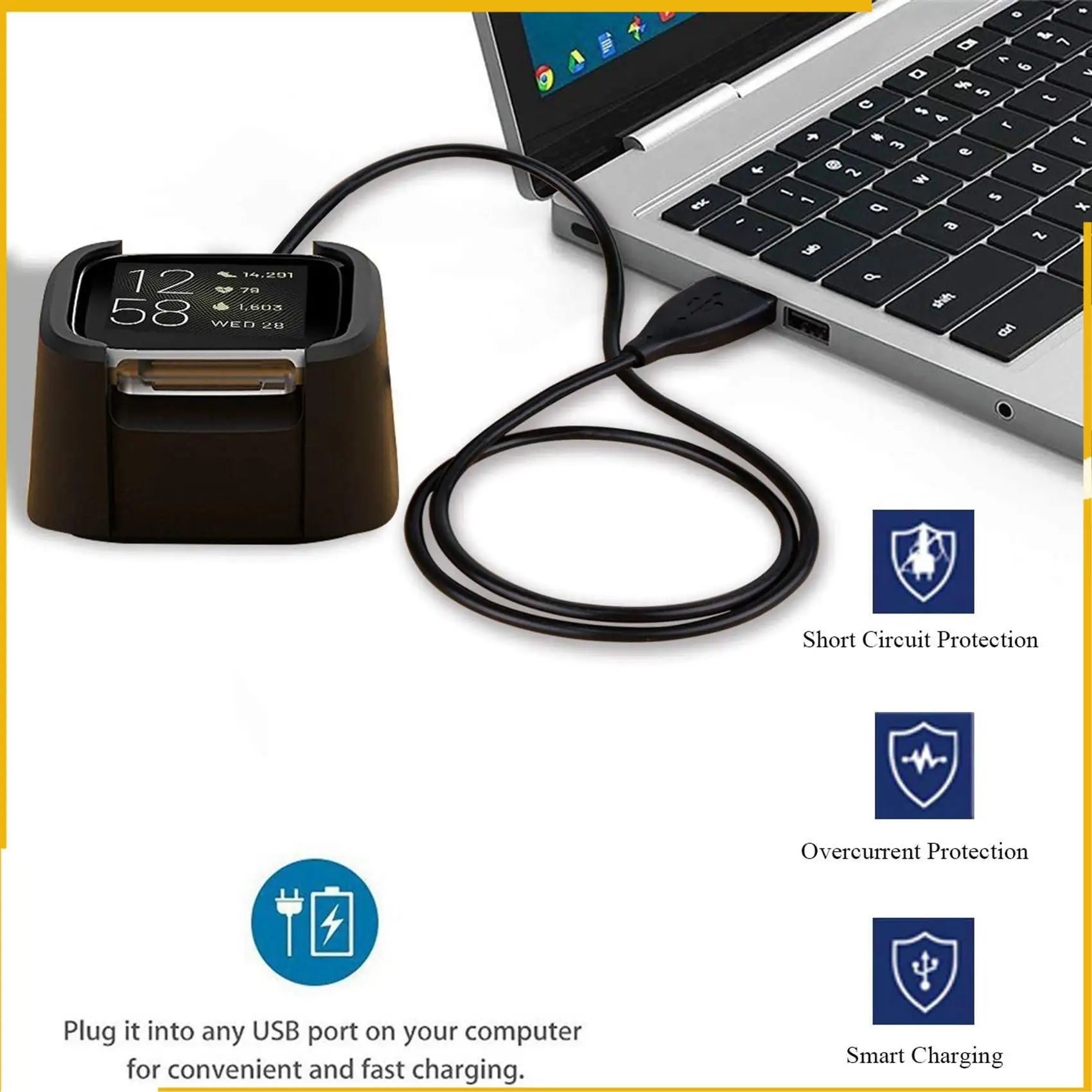 Зарядное устройство A93P 2X, совместимое с Fitbit Versa 2, сменный USB-кабель для зарядки для Versa 2, аксессуары для умных часов
Зарядное устройство A93P 2X, совместимое с Fitbit Versa 2, сменный USB-кабель для зарядки для Versa 2, аксессуары для умных часов