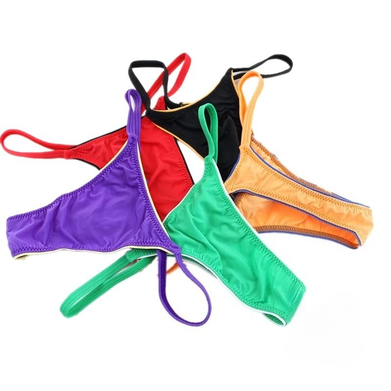 Men's Ice Silk Color Block G-String Thong Low Waist Sexy High Elastic Breathable Underwear
Men's Ice Silk Color Block G-String Thong Low Waist Sexy High Elastic Breathable Underwear