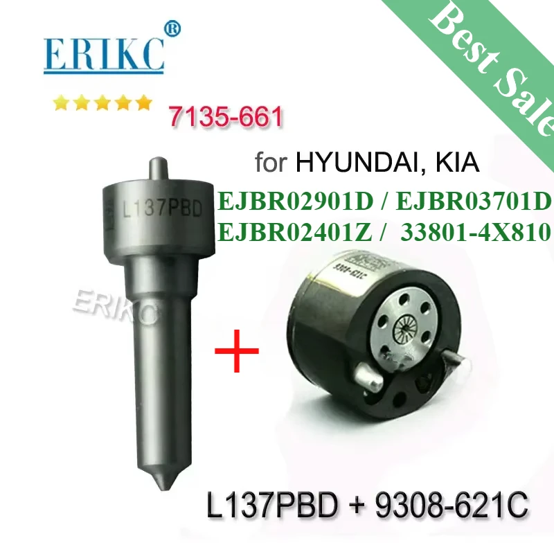 7135-661 Injector Repair Kits Set L137PBD 9308-621C for Delphi Nozzle EJBR02901D EJBR03701D EJBR02401Z 33801-4X800 33800-4X800
7135-661 Injector Repair Kits Set L137PBD 9308-621C for Delphi Nozzle EJBR02901D EJBR03701D EJBR02401Z 33801-4X800 33800-4X800