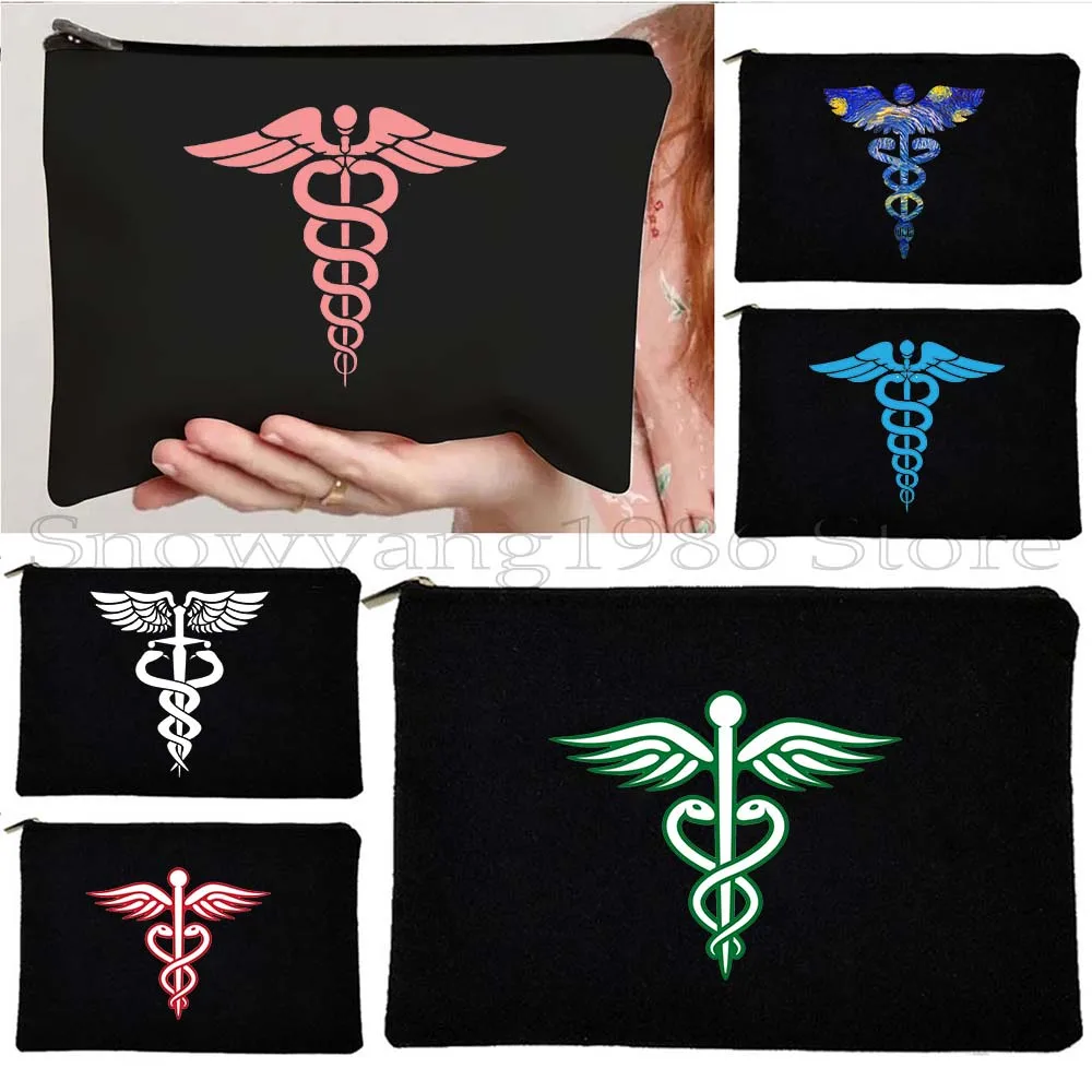 Caduceus Medical Symbol Colorful Medical Doctor Nurse Gifts Canvas Cosmetic Bag Makeup Lipstick Travel Storage Pouch Pencil Case
Caduceus Medical Symbol Colorful Medical Doctor Nurse Gifts Canvas Cosmetic Bag Makeup Lipstick Travel Storage Pouch Pencil Case