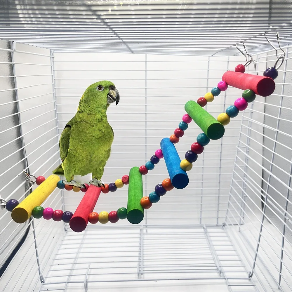 Colorful Ladder Swing Chew Toy for Parrot Hamster Cage Decoration
Colorful Ladder Swing Chew Toy for Parrot Hamster Cage Decoration