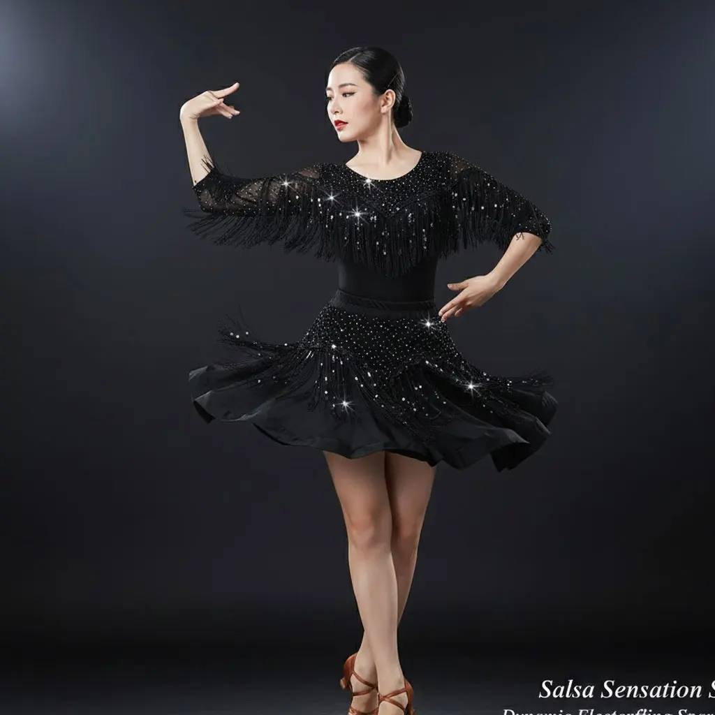 Женская танцевальная юбка нового стиля для латинских бальных танцев, современных танцев и выступлений в виде джитербука
Женская танцевальная юбка нового стиля для латинских бальных танцев, современных танцев и выступлений в виде джитербука