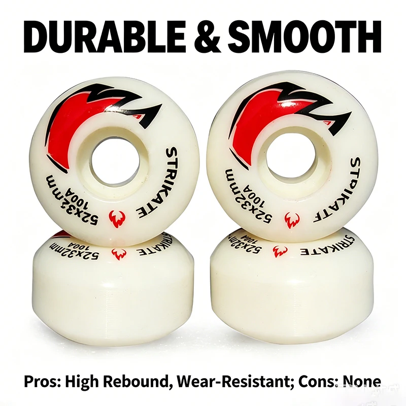 4Pcs Skateboard PU Wheels Double Kick Skateboard Wheels 52*32 PU Threaded Wheels Quad Skateboard Wheels
4Pcs Skateboard PU Wheels Double Kick Skateboard Wheels 52*32 PU Threaded Wheels Quad Skateboard Wheels