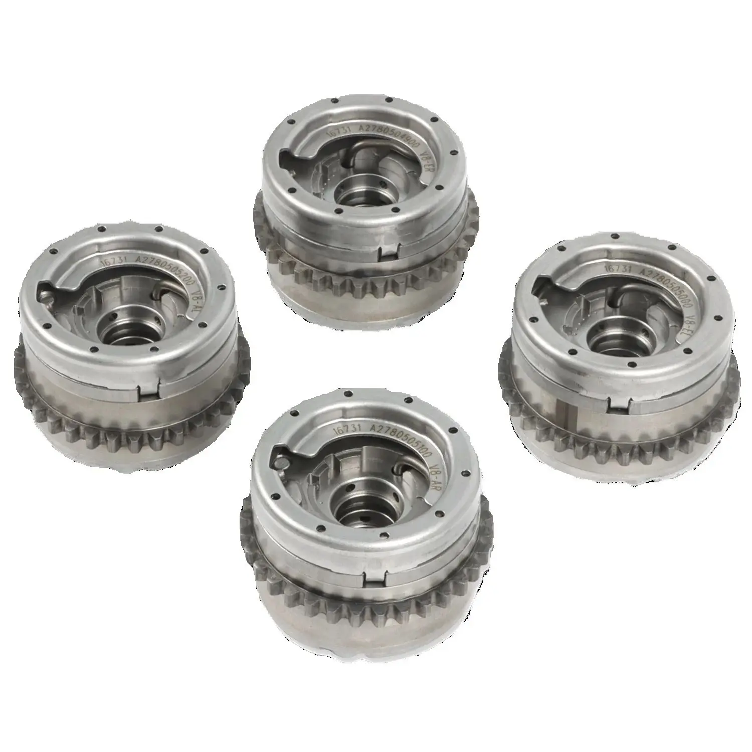 4pcs Camshaft Adjuster VVT Sprockets 2780505200 2780504900 For 2016-2017 Mercedes Benz CLS E G GL GLE GLS S SL 4.6L 5.5L
4pcs Camshaft Adjuster VVT Sprockets 2780505200 2780504900 For 2016-2017 Mercedes Benz CLS E G GL GLE GLS S SL 4.6L 5.5L