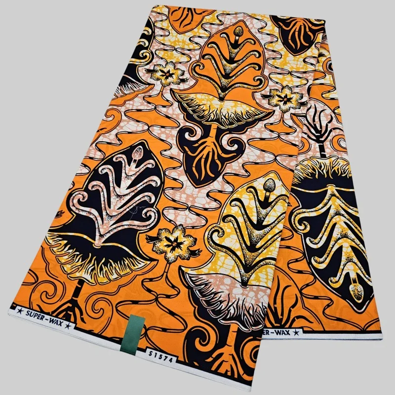6 ярдов, длина 46 дюймов, широкая печатная желтая оранжевая африканская хлопковая восковая ткань для шитья своими руками, платье, одежда, диванная подушка, скатерть R3065 
6 ярдов, длина 46 дюймов, широкая печатная желтая оранжевая африканская хлопковая восковая ткань для шитья своими руками, платье, одежда, диванная подушка, скатерть R3065