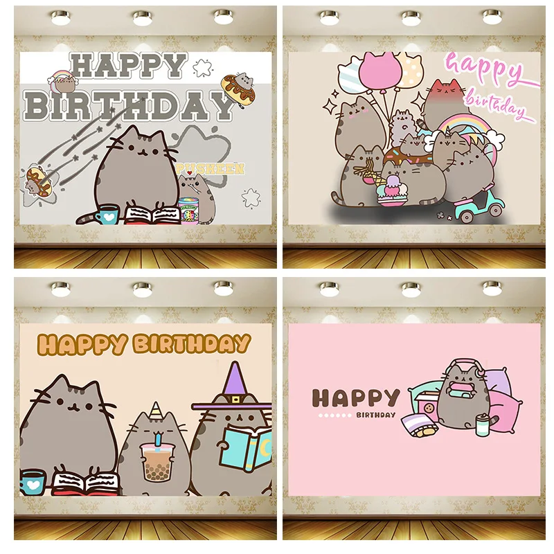 Pusheencat Backdrop Boy Birthday Party Supplies Banner room Decoration Background Photography
Pusheencat Backdrop Boy Birthday Party Supplies Banner room Decoration Background Photography
