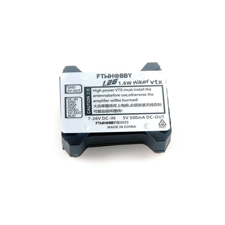 FTWHobby Hiker Long Range FPV VTX 1,6 Вт 1,2G 9-канальный LiPo модуль для DIY FPV Запчасти 2-6S Высокая мощность Надежная конструкция
FTWHobby Hiker Long Range FPV VTX 1,6 Вт 1,2G 9-канальный LiPo модуль для DIY FPV Запчасти 2-6S Высокая мощность Надежная конструкция