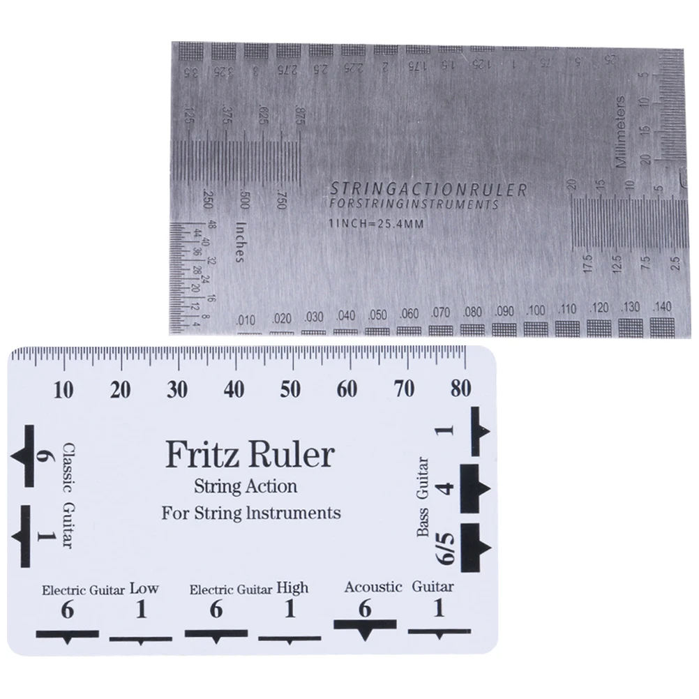 2 Pcs Guitar String Caliper Repair Tool Fret Ruler Tools Ballad Height Adjustment Gauge Stainless Steel
2 Pcs Guitar String Caliper Repair Tool Fret Ruler Tools Ballad Height Adjustment Gauge Stainless Steel