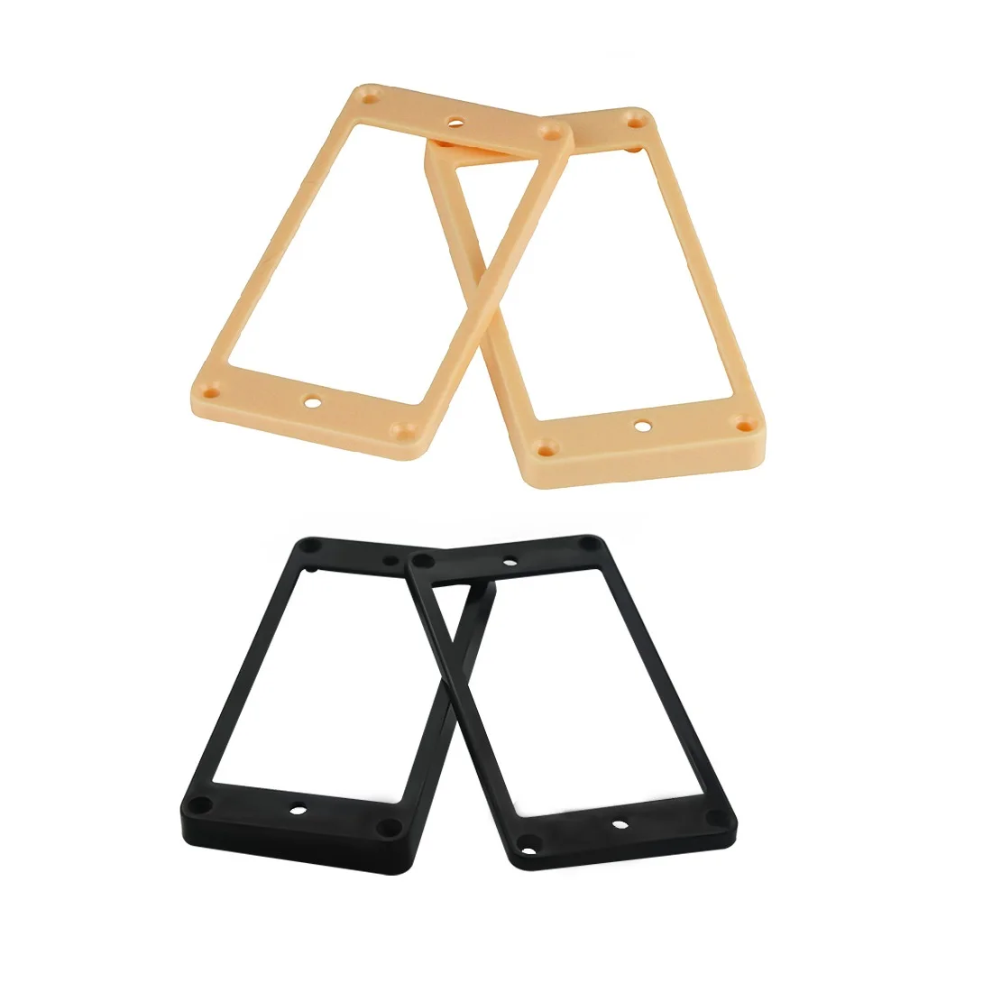 FLEOR 2Pcs Guitar Humbucker Pickup Mounting Frames Flat Bottom Pickup Rings Neck & Bridge for Electric Guitar (Black/Cream)
FLEOR 2Pcs Guitar Humbucker Pickup Mounting Frames Flat Bottom Pickup Rings Neck & Bridge for Electric Guitar (Black/Cream)