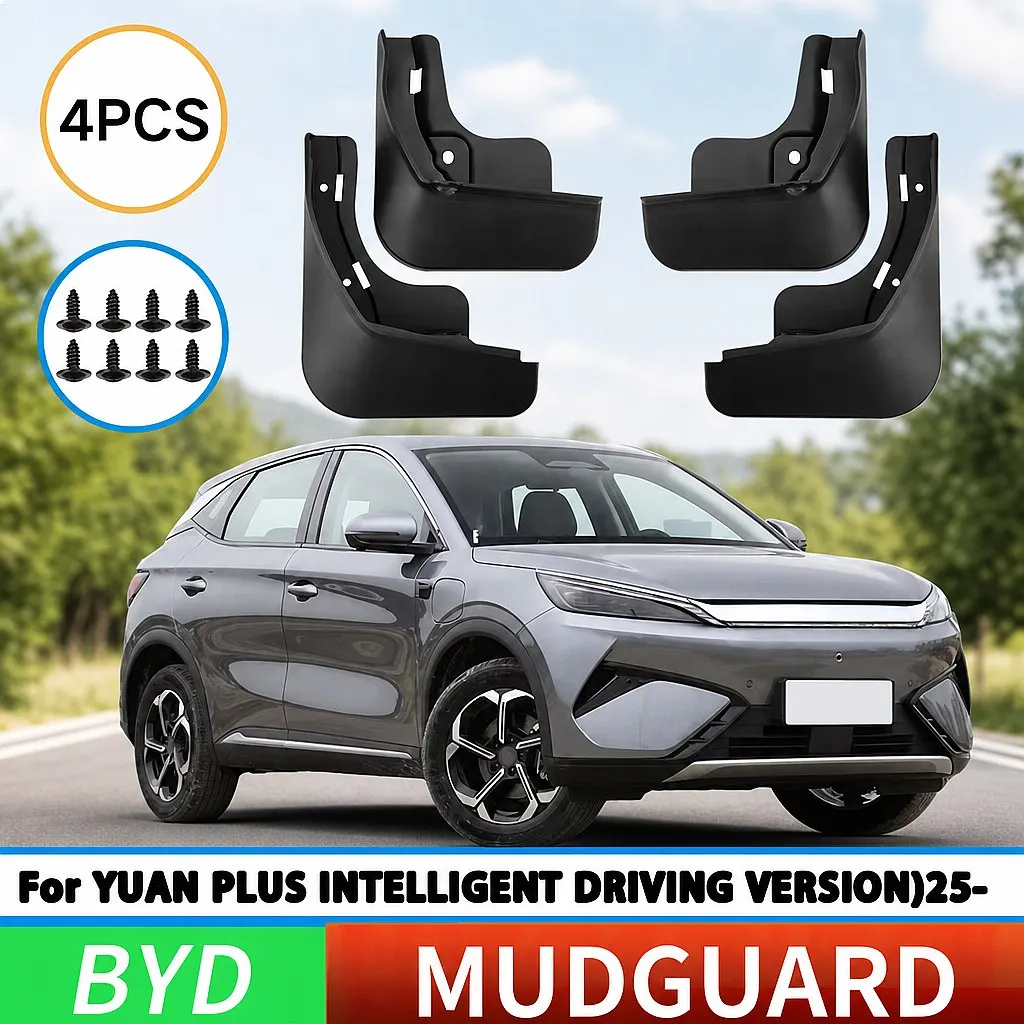 Mud Flap Splash Guard for BYD Yuan Plus 2025 Smart Driving Front Rear Tire Accessories
Mud Flap Splash Guard for BYD Yuan Plus 2025 Smart Driving Front Rear Tire Accessories