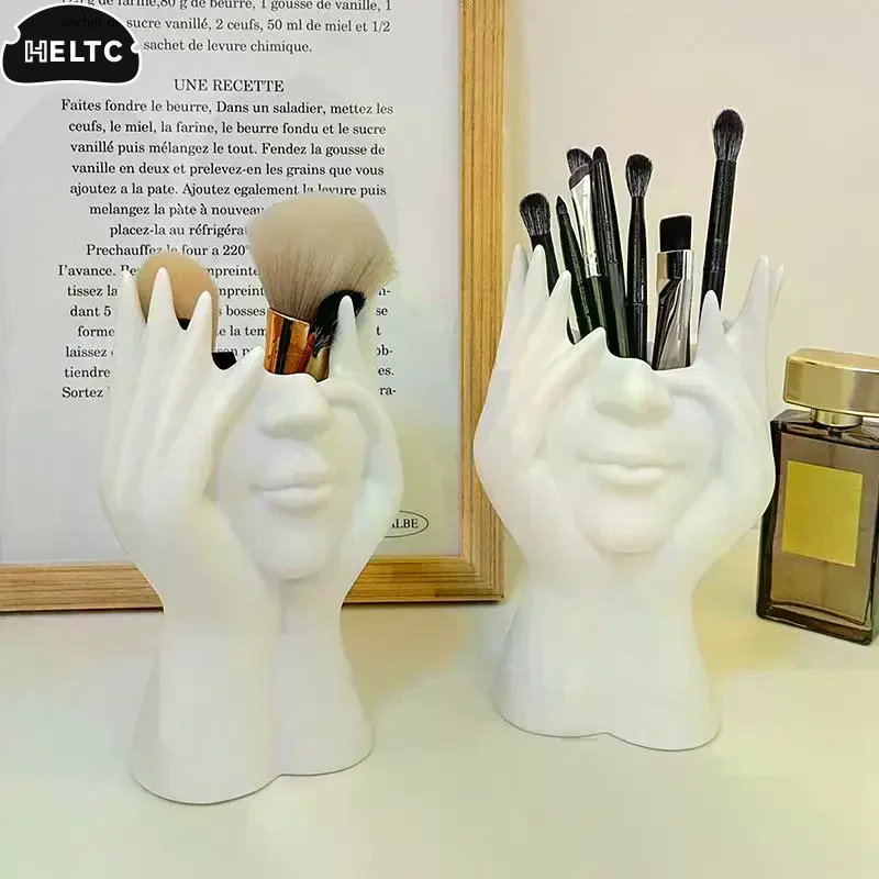 Black, White Vinyl Figure Storage Holders Creative Human Body Art Styling Office Organizers Multifunctional Makeup Brush Holder
Black, White Vinyl Figure Storage Holders Creative Human Body Art Styling Office Organizers Multifunctional Makeup Brush Holder