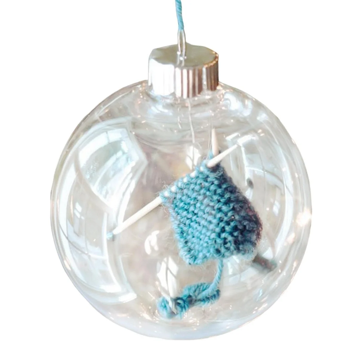 Knitting Christmas Ball Ornament - Knitting and Crocheting Decorative Ball Ornament with Hanging Hoop - Winter Party B
Knitting Christmas Ball Ornament - Knitting and Crocheting Decorative Ball Ornament with Hanging Hoop - Winter Party B