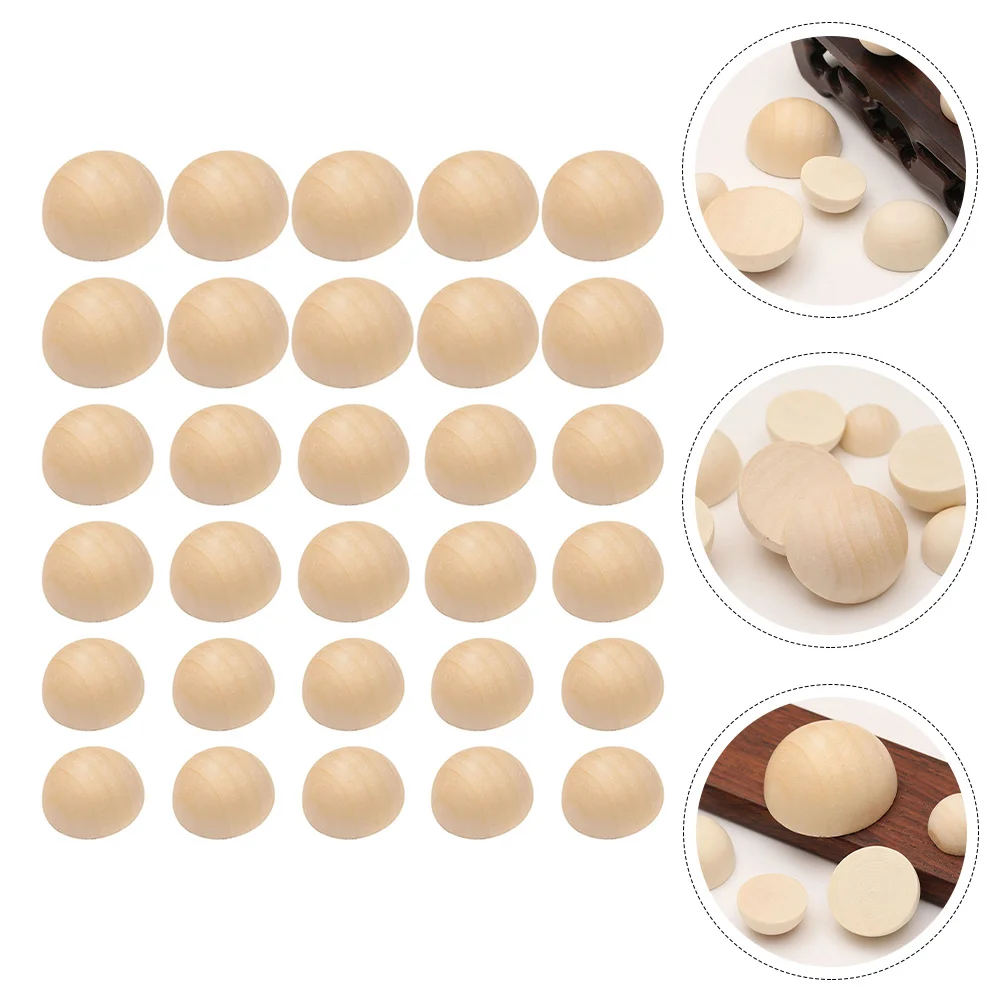 300 Pcs Plywood Half Round Wooden Ball Split Balls Decorations Bead Storage Containers
300 Pcs Plywood Half Round Wooden Ball Split Balls Decorations Bead Storage Containers