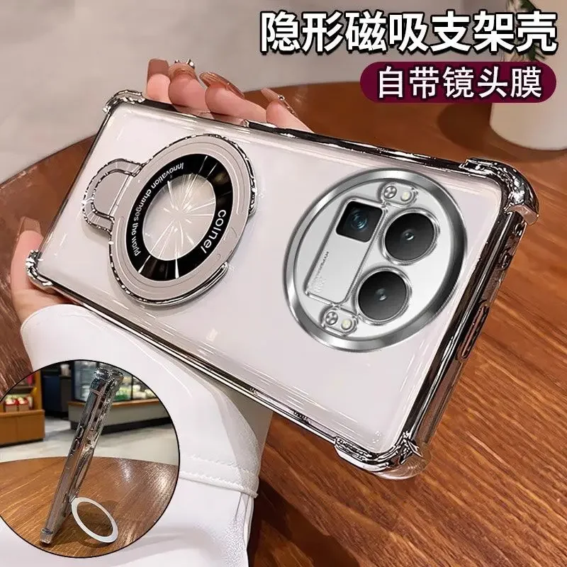 For OPPO Realme GT8 Pro Case Magnetic Holder Luxury Plating Airbag Soft Silicone Transparent Camera Protection Back Cover Funda
For OPPO Realme GT8 Pro Case Magnetic Holder Luxury Plating Airbag Soft Silicone Transparent Camera Protection Back Cover Funda