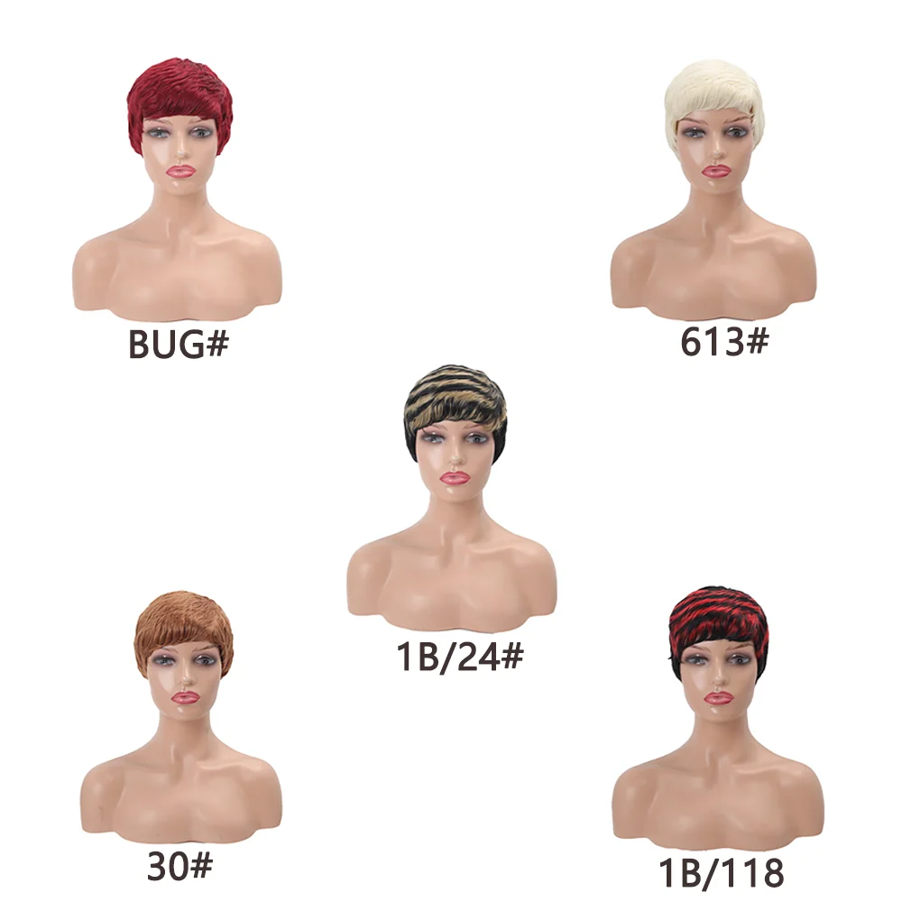 Высокоуровневые персонализированные короткие синтетические волосы с челкой, подходящие для женских повседневных вечеринок, натуральный термостойкий парик
Высокоуровневые персонализированные короткие синтетические волосы с челкой, подходящие для женских повседневных вечеринок, натуральный термостойкий парик