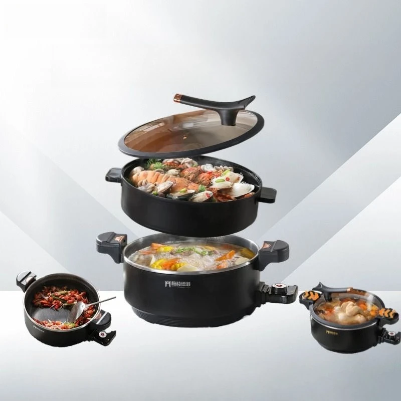 Многофункциональный электрический вок Микропьезоэлектрический горячий горшок Встроенная сотовая сковорода с антипригарным покрытием Бытовая универсальная кастрюля
Многофункциональный электрический вок Микропьезоэлектрический горячий горшок Встроенная сотовая сковорода с антипригарным покрытием Бытовая универсальная кастрюля