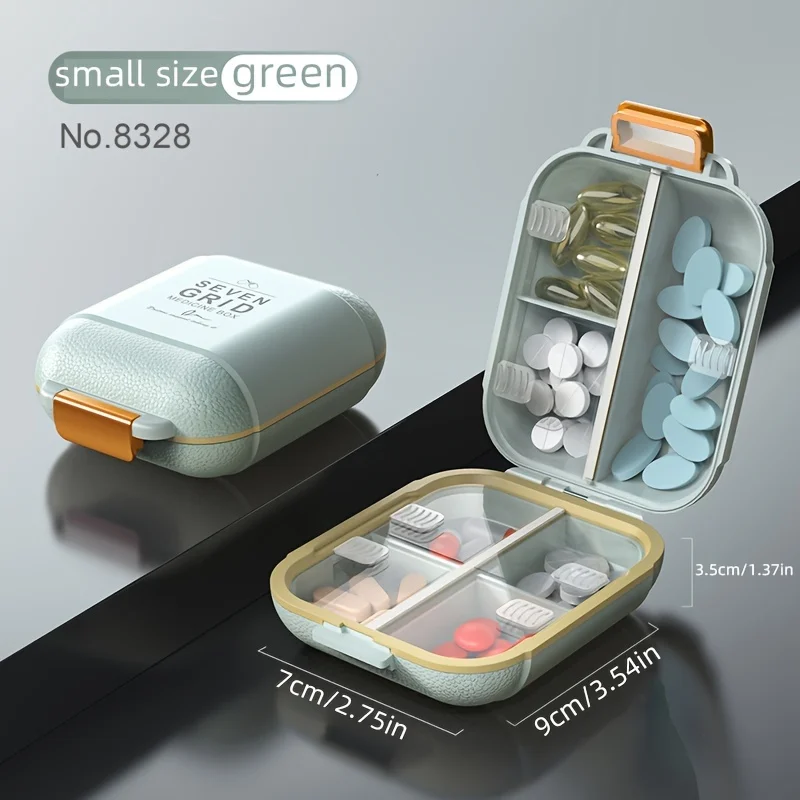 A 7-day pill organizer with adjustable compartments, portable travel size, dustproof and moisture-proof large-capacity vitamin p
A 7-day pill organizer with adjustable compartments, portable travel size, dustproof and moisture-proof large-capacity vitamin p
