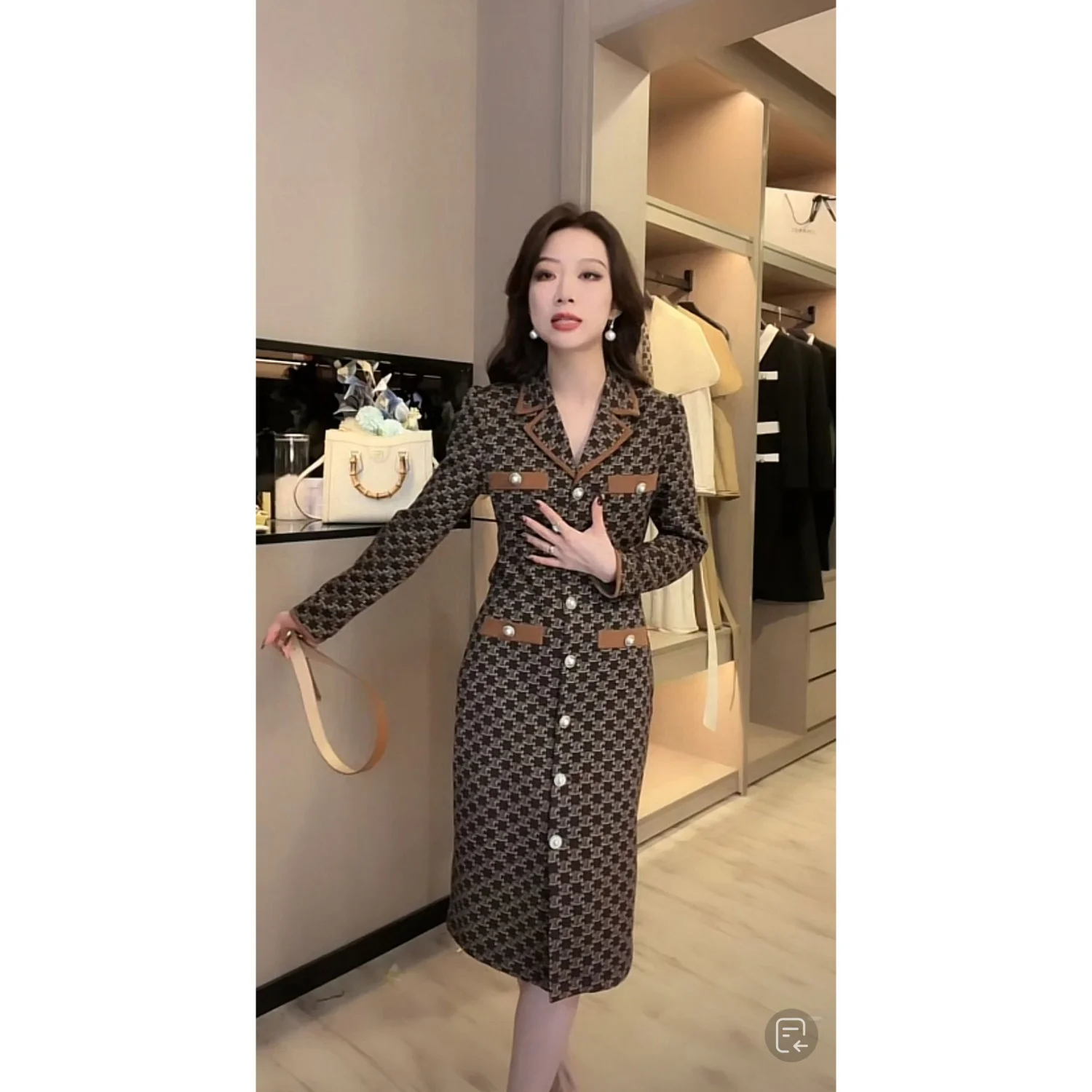 celebrity Temperament high-end 2023 new slim waist high grade women's dress autumn and winter
celebrity Temperament high-end 2023 new slim waist high grade women's dress autumn and winter