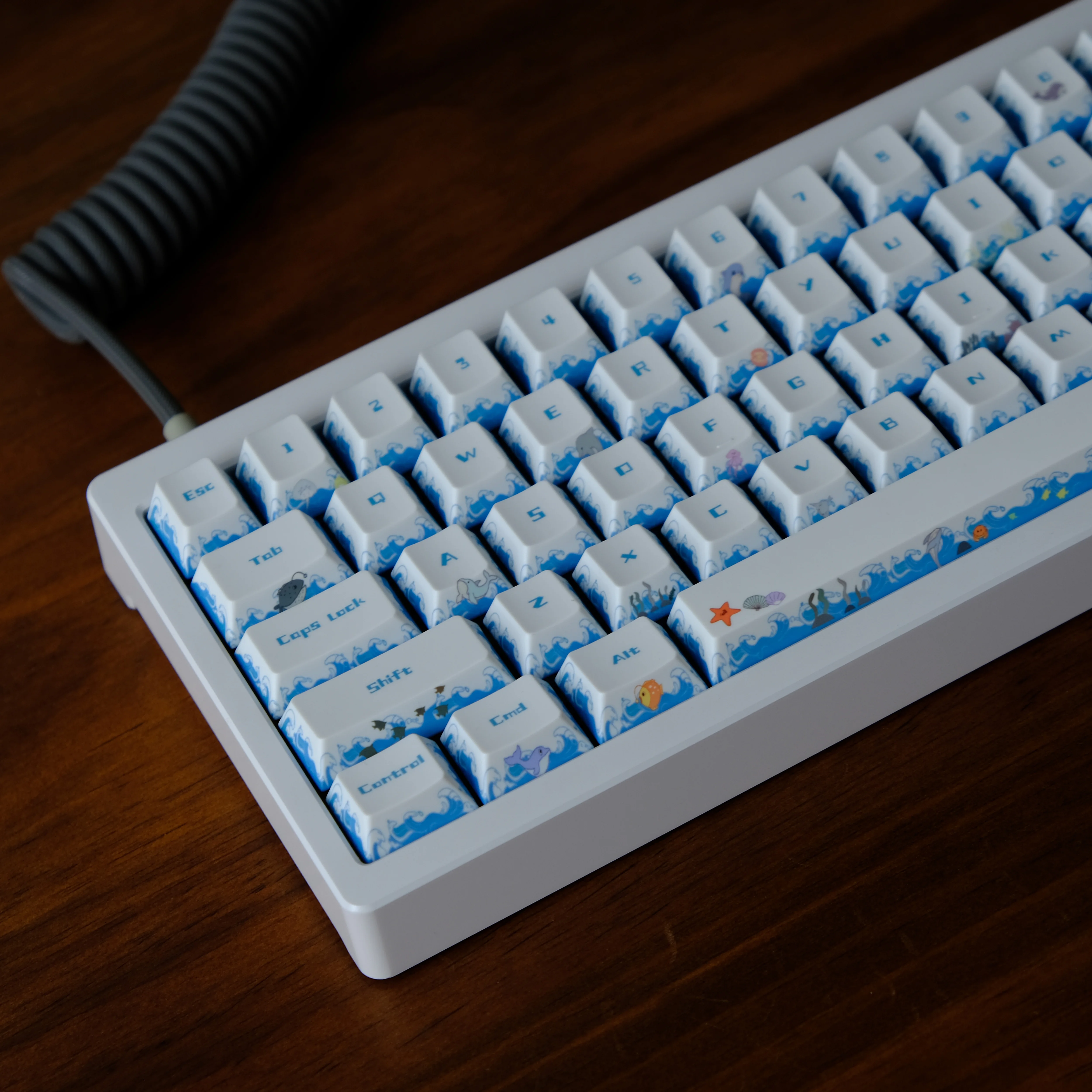 Deep sea party theme mechanical keycaps Original PBT five-sided sublimation customized full set Original factory
Deep sea party theme mechanical keycaps Original PBT five-sided sublimation customized full set Original factory