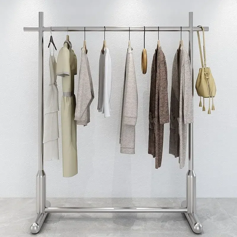Stainless Steel Floor Rack Clothing Store Display Racks Women‘s Wear Shelf Luxury Clothes Rack Coat Racks Living Room Furniture
Stainless Steel Floor Rack Clothing Store Display Racks Women‘s Wear Shelf Luxury Clothes Rack Coat Racks Living Room Furniture