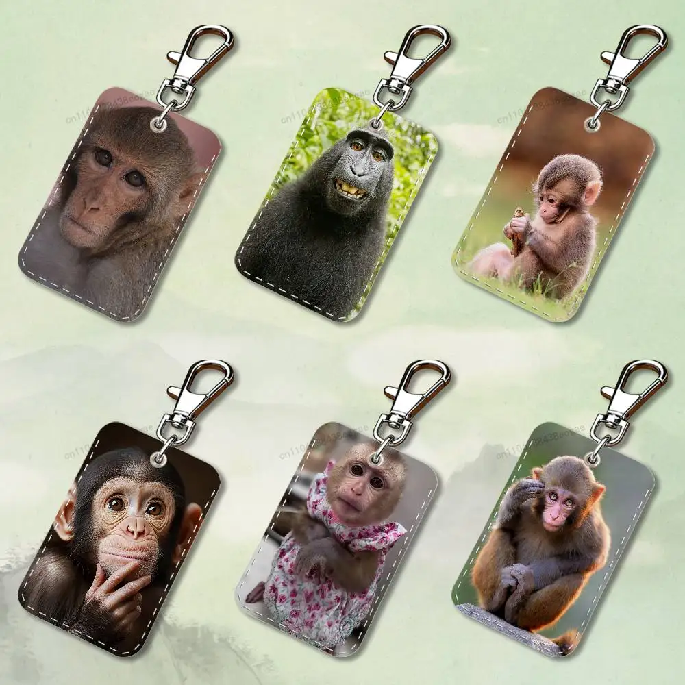 Funny Emoticons Monkey Rectangle Card Case Keychain Access Card Bag Key Tag Ring Leather Card Holder Key Ring Access
Funny Emoticons Monkey Rectangle Card Case Keychain Access Card Bag Key Tag Ring Leather Card Holder Key Ring Access