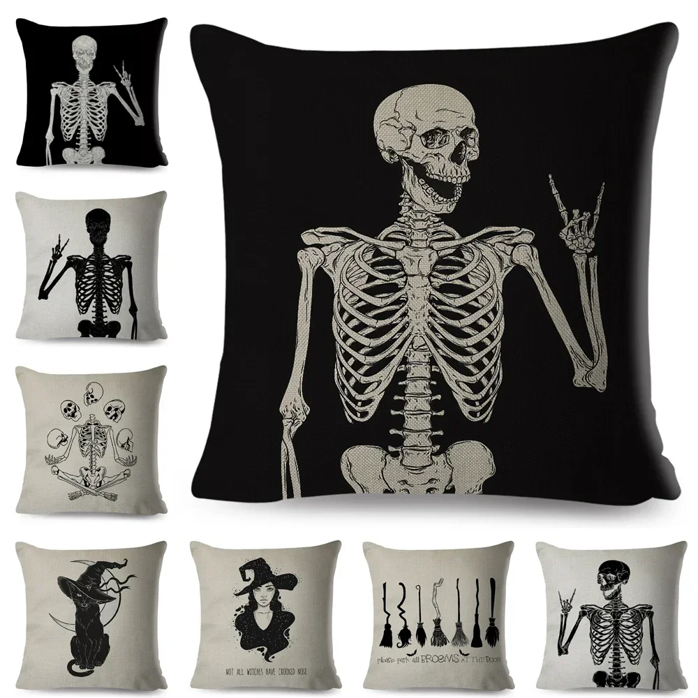 Cartoon Mexico Flower Skull Cushion Cover Decor Day Of The Dead Pillowcase for Sofa Home Linen Skeleton Spider Pillow Case
Cartoon Mexico Flower Skull Cushion Cover Decor Day Of The Dead Pillowcase for Sofa Home Linen Skeleton Spider Pillow Case