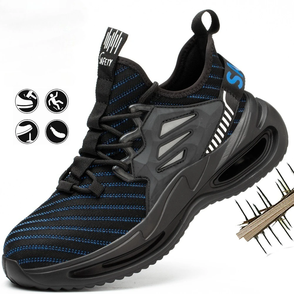 Легкие рабочие кроссовки для мужчин, противоскользящая рабочая обувь с защитой от усталости, защитные ботинки со стальным носком, рабочие ботинки с металлическим носком, защита от проколов
Легкие рабочие кроссовки для мужчин, противоскользящая рабочая обувь с защитой от усталости, защитные ботинки со стальным носком, рабочие ботинки с металлическим носком, защита от проколов