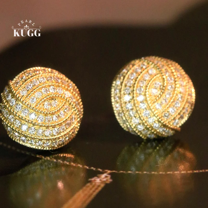 KUGG 100% 18K Yellow Gold Earrings Women 0.76carat Real Natural Diamond Stud Earrings Elegant Round Shape High Wedding Jewelry
KUGG 100% 18K Yellow Gold Earrings Women 0.76carat Real Natural Diamond Stud Earrings Elegant Round Shape High Wedding Jewelry