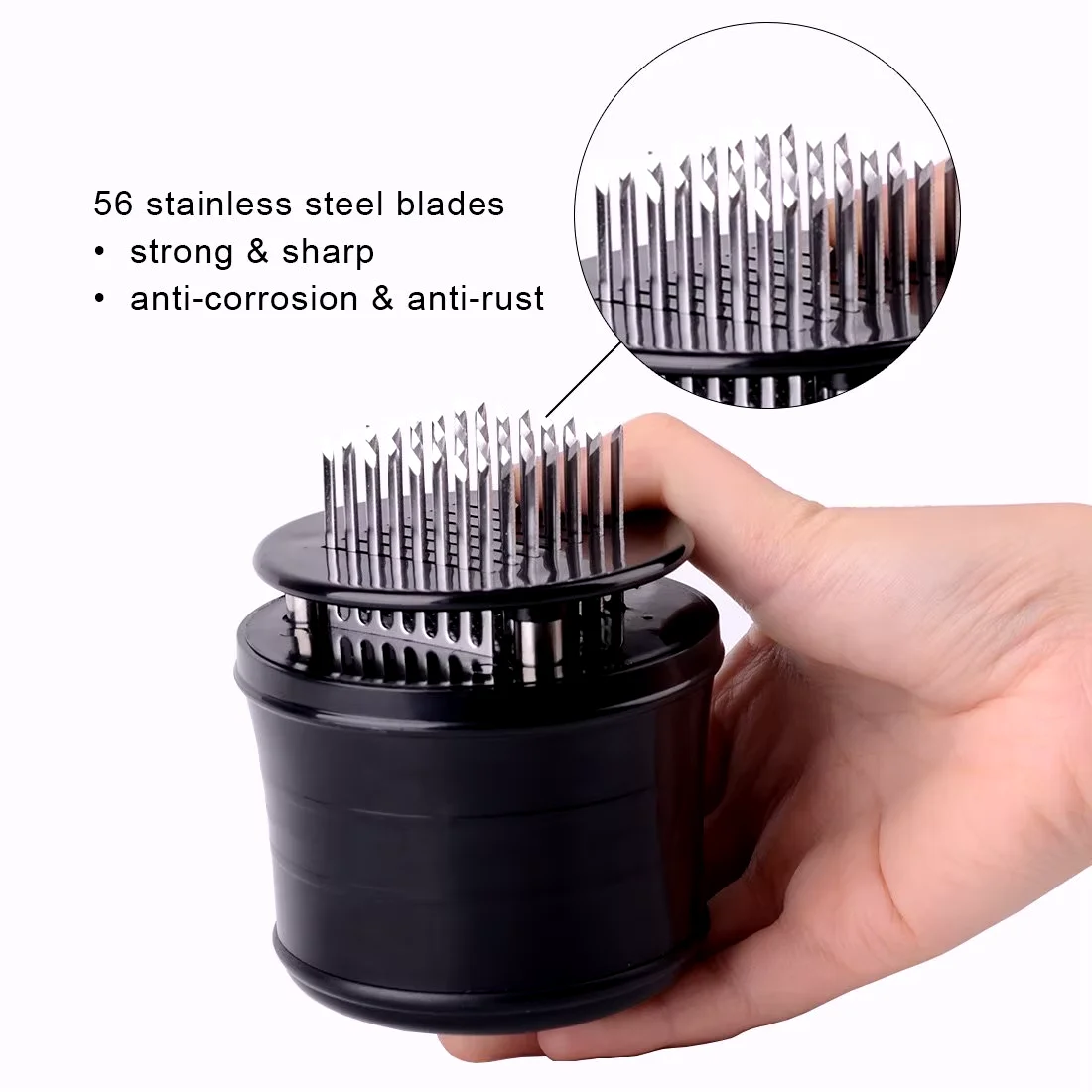 Ultra Sharp Blades Needle Meat Tenderizer Stainless Steel Meat Beaf Steak Tenderizer Tool With Safety Lock
Ultra Sharp Blades Needle Meat Tenderizer Stainless Steel Meat Beaf Steak Tenderizer Tool With Safety Lock
