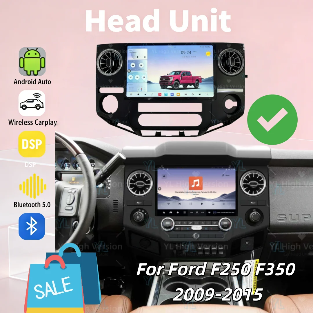 12,8-дюймовый сенсорный экран автомобильной магнитолы для Ford F250 F350 2009-2015, Android 13, GPS, Carplay, мультимедийный видеоплеер, стереосистема, 4G, DSP
12,8-дюймовый сенсорный экран автомобильной магнитолы для Ford F250 F350 2009-2015, Android 13, GPS, Carplay, мультимедийный видеоплеер, стереосистема, 4G, DSP