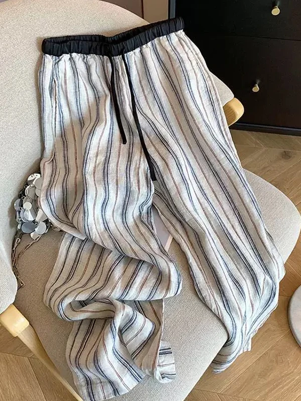 Wide Leg Cotton Linen Drawstring Elastic Waist Pants Women Summer Thin High Waist Long Pants Korean Style Commute Asymmetric
Wide Leg Cotton Linen Drawstring Elastic Waist Pants Women Summer Thin High Waist Long Pants Korean Style Commute Asymmetric