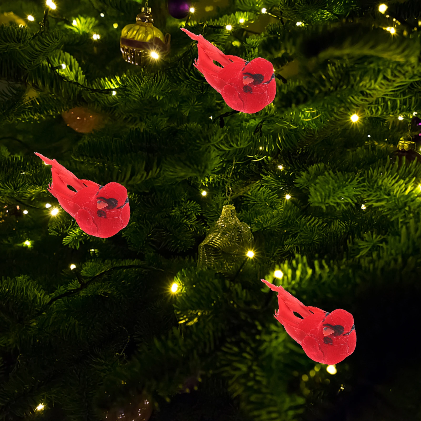 10pcs Christmas Tree Birds Ornament Red Cardinal Bird Clips Garland Xmas Party Decoration Holiday Home Fireplace Wreath Door
10pcs Christmas Tree Birds Ornament Red Cardinal Bird Clips Garland Xmas Party Decoration Holiday Home Fireplace Wreath Door