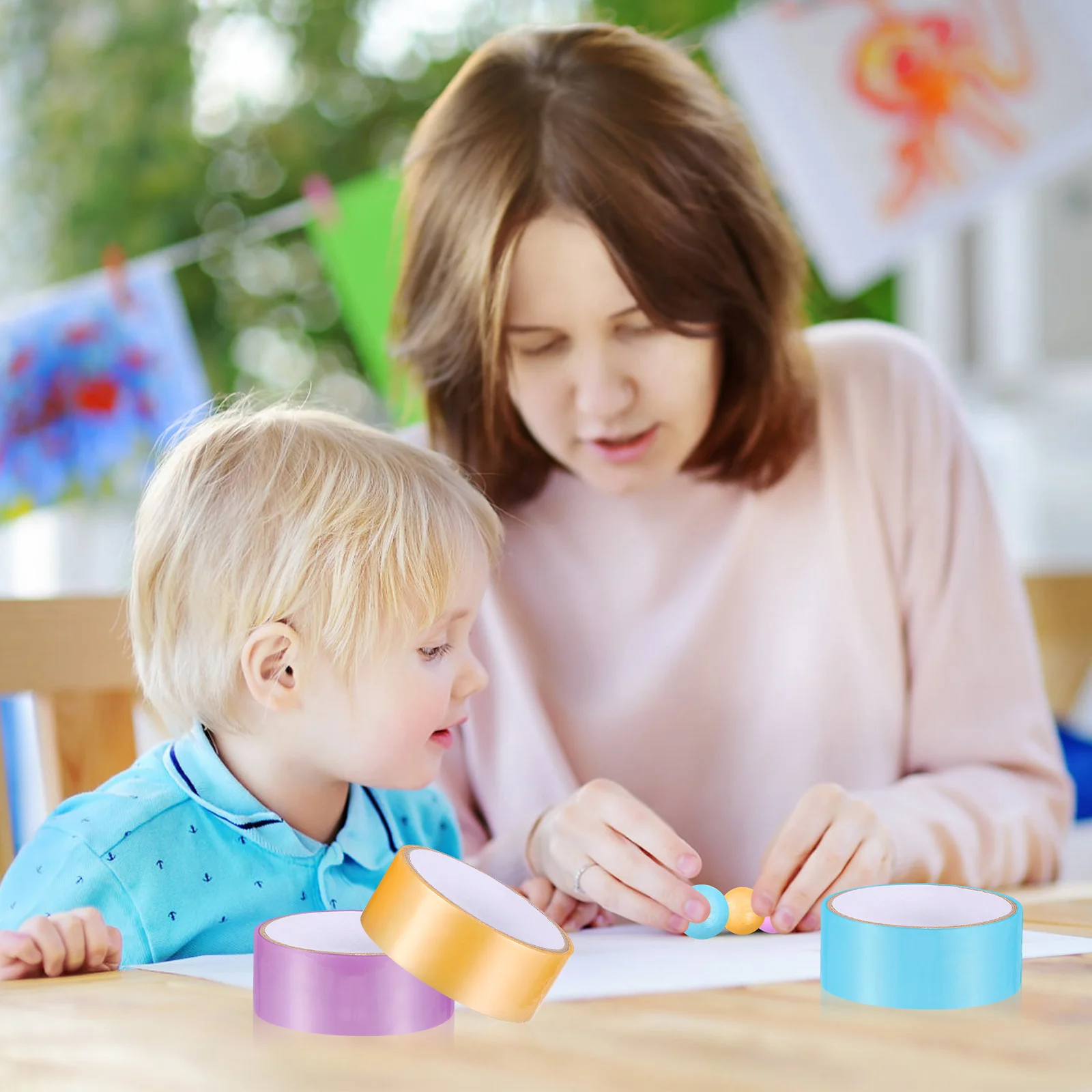 6 Rolls Sticky Ball Colored Adhesive Tapes DIY Relaxing Decorative Sticky Tapes for Mood Relief Colored Tape
6 Rolls Sticky Ball Colored Adhesive Tapes DIY Relaxing Decorative Sticky Tapes for Mood Relief Colored Tape