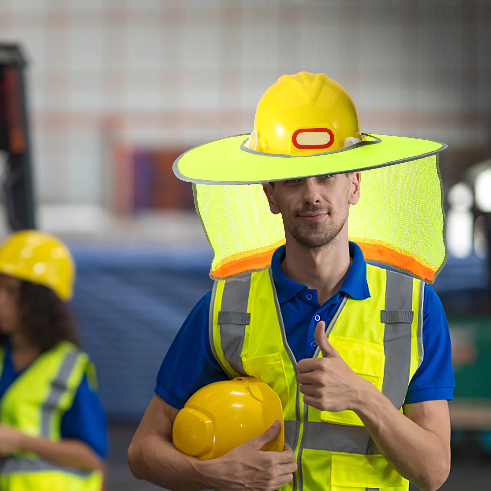 Hard Hat Brim Men Fluorescent Reflective Stripes UV Protection Construction Safety Hat Visor
Hard Hat Brim Men Fluorescent Reflective Stripes UV Protection Construction Safety Hat Visor