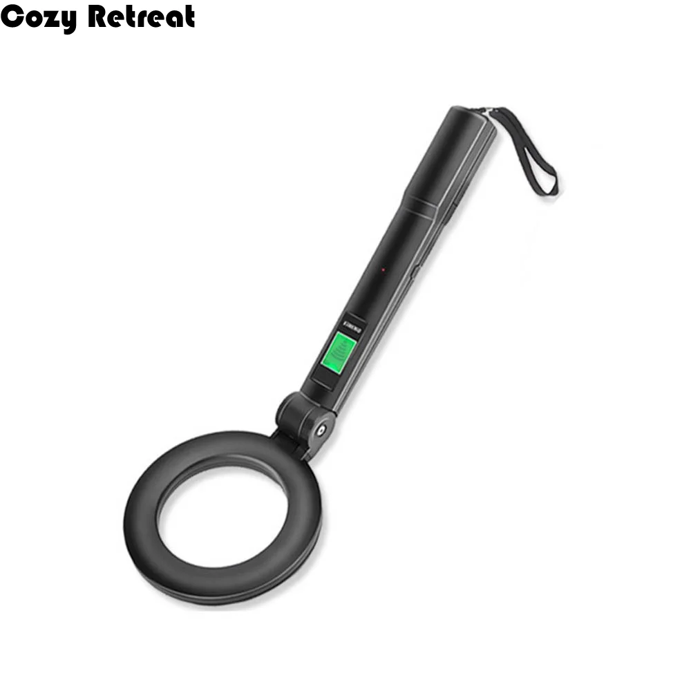 High Sensitivity Foldable Metal Detector 360 Degree Handheld Search Treasure Getector Precise Location LCD Display