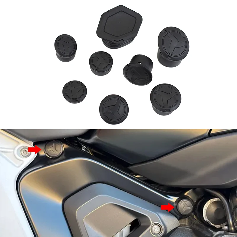 Fit For BMW R1300GS Frame Hole Cover Caps Decorative Frame Cap Plug R 1300 GS ADV R1300 GS Adventure Motorcycle Accessories
Fit For BMW R1300GS Frame Hole Cover Caps Decorative Frame Cap Plug R 1300 GS ADV R1300 GS Adventure Motorcycle Accessories