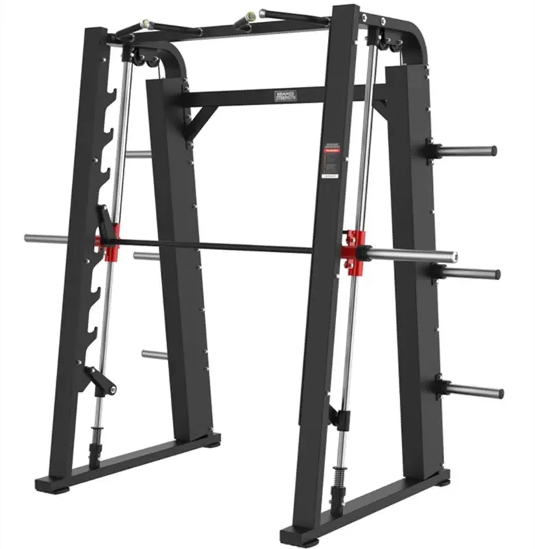 Factory Professional Squat Rack Smith Machine Commercial Squat Rack Cable Crossover Trainer Gantry Rack Strength Exercise