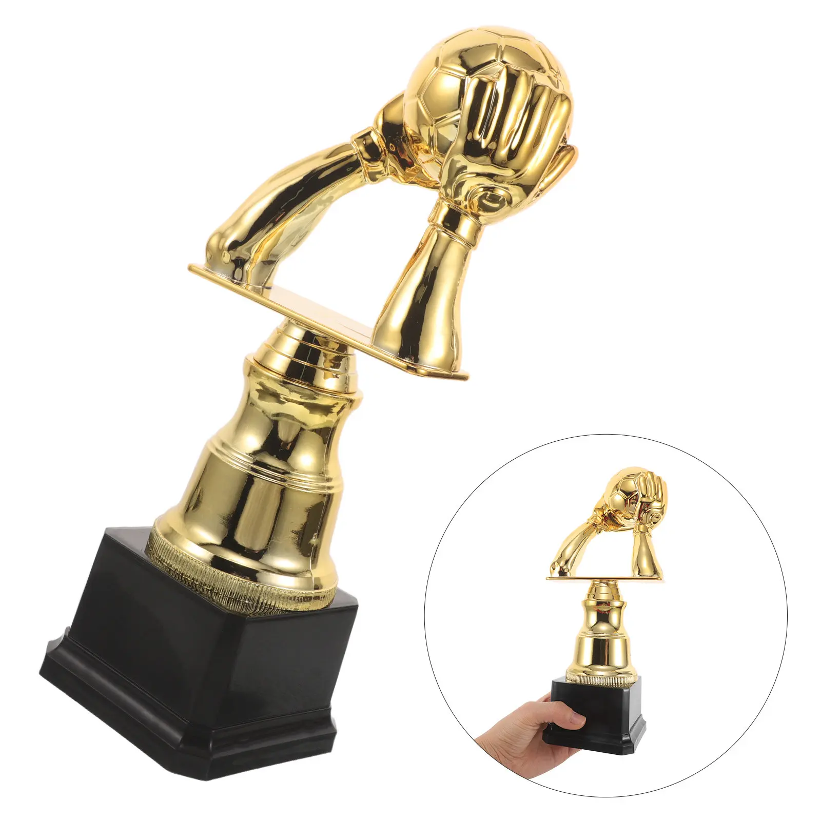 Soccer Goalkeeper Trophy Plastic Gold Football Trophy Cup Soccer Goalie Award for Sports Fan Souvenir Competition Winner Reward
Soccer Goalkeeper Trophy Plastic Gold Football Trophy Cup Soccer Goalie Award for Sports Fan Souvenir Competition Winner Reward
