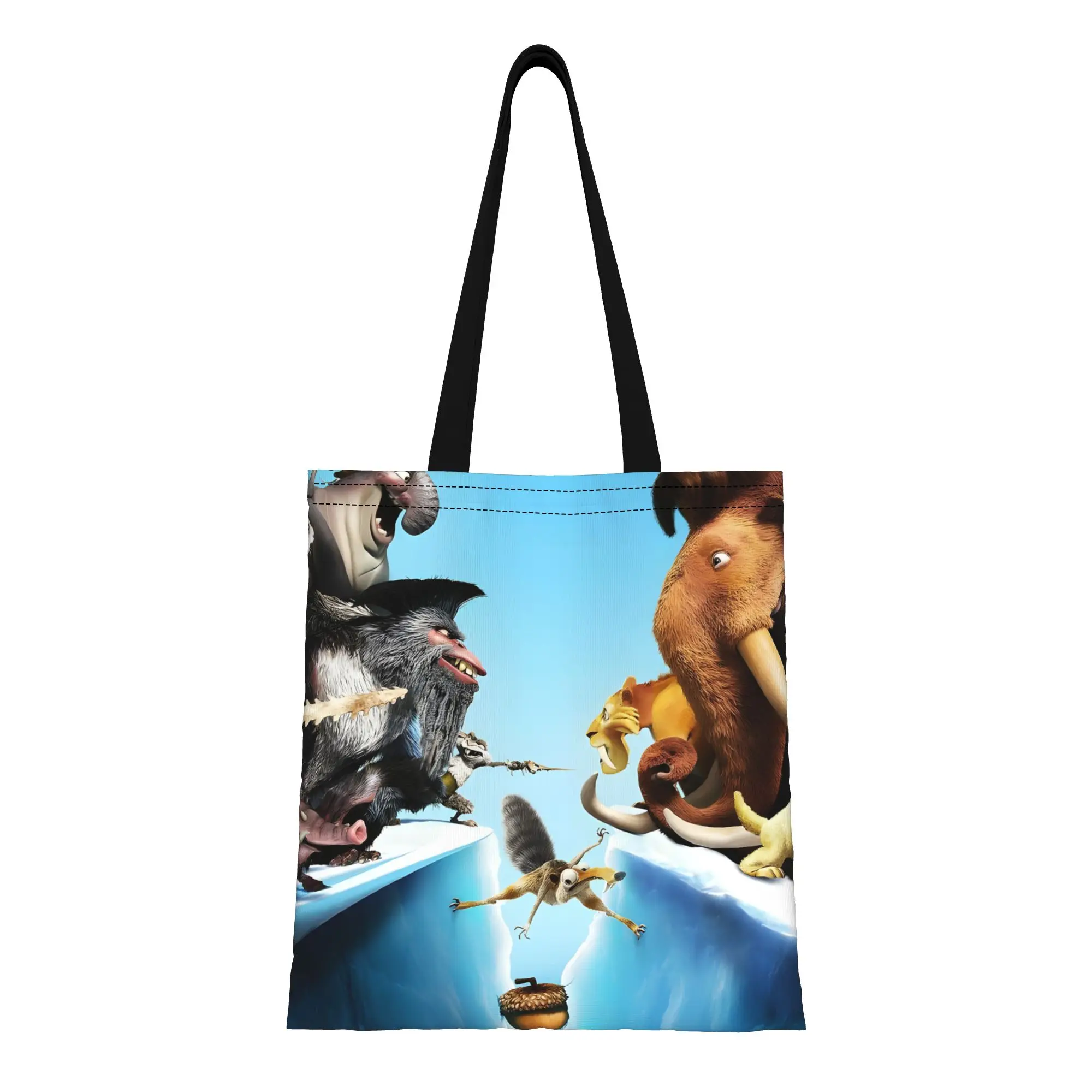 Сумка-шоппер из холщовой ткани «Ледниковый период» с Мэнни, Сидом, Диего, Элли, Скратом, Крашем и Эдди, 1 шт., большая вместимость, складная, с шикарным узором, без застежки
Сумка-шоппер из холщовой ткани «Ледниковый период» с Мэнни, Сидом, Диего, Элли, Скратом, Крашем и Эдди, 1 шт., большая вместимость, складная, с шикарным узором, без застежки